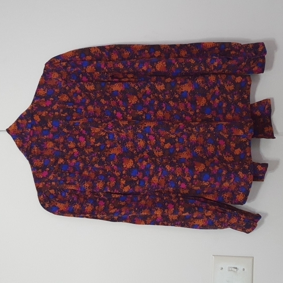 Vintage Yves Saint Laurent 100% Silk 1970 Rive Gauche Button Down Shirt - Picture 8 of 8